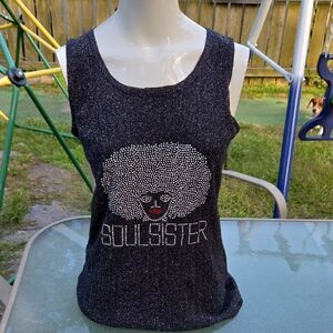 Black Soulsister Tank Top